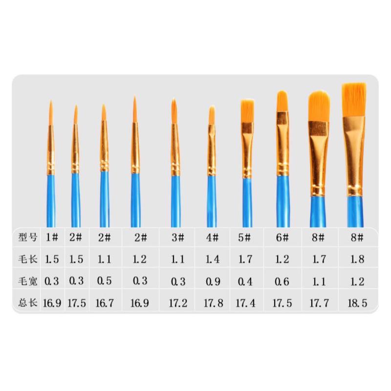 畫刷 筆刷 水彩筆 塗鴉筆 10入組 筆 水畫筆-細節圖3