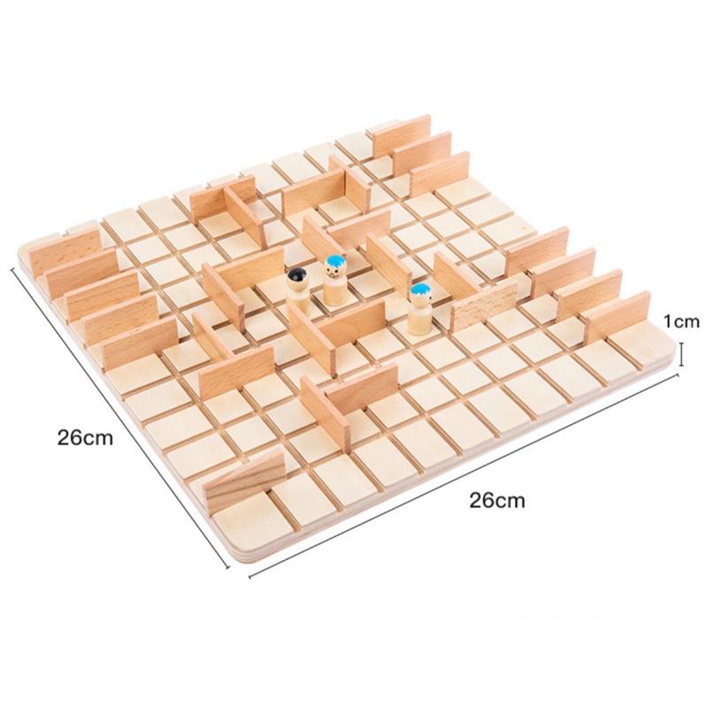 策略桌遊 策略教學 木製兒童雙人桌遊 邏輯思維桌面遊戲 步步為營桌遊  多人益智力啟發動腦玩具-細節圖2