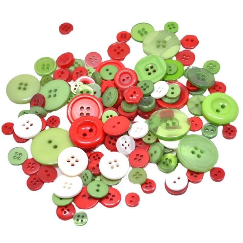 聖誕色系 鈕釦三色混合出約280顆 聖誕鈕扣 聖誕鈕扣 三色混合 聖誕鈕扣 聖誕扣子 鈕扣 聖誕勞作 聖誕手作 聖誕小物-細節圖3