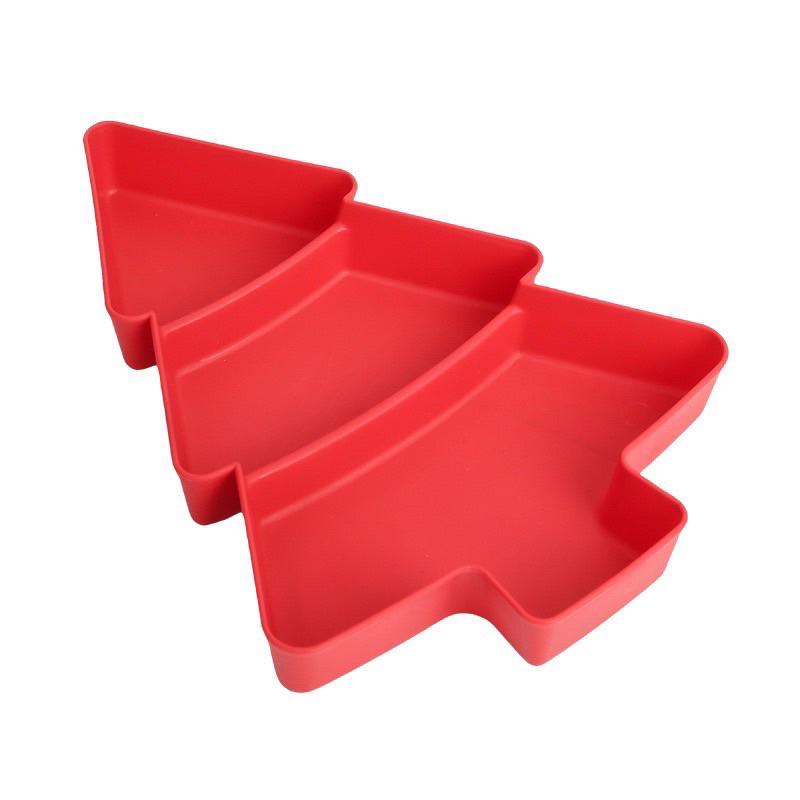 聖誕擺盤 聖誕擺盤子 2個一組 聖誕擺設 聖誕樹 聖誕擺設盤子-細節圖2