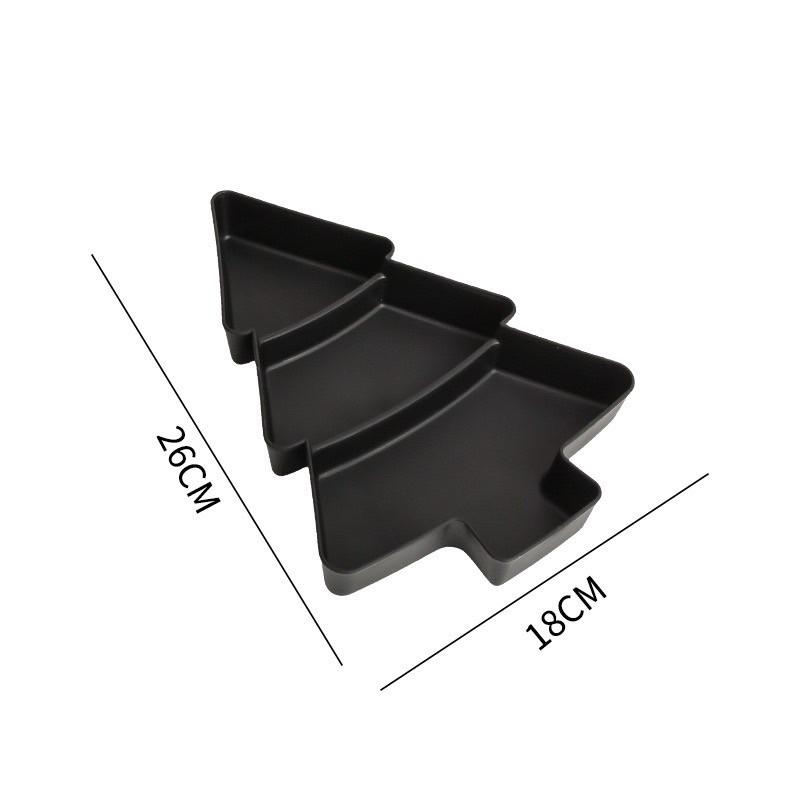 聖誕擺盤 聖誕擺盤子 2個一組 聖誕擺設 聖誕樹 聖誕擺設盤子-細節圖3