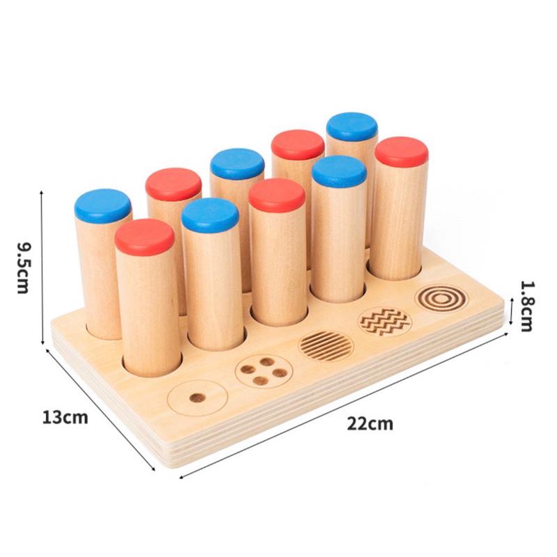 蒙特梭利 木製音筒棒感官聽覺訓練 感統認知聽覺觸覺訓練 益智玩具兒童早教啟蒙-細節圖3