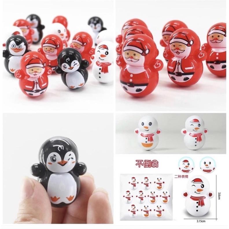 聖誕不倒翁20個一組，聖誕不倒翁小公仔 聖誕不倒翁 聖誕小物 聖誕禮物 聖誕收藏品 補習班小禮物 不倒翁玩具-細節圖2