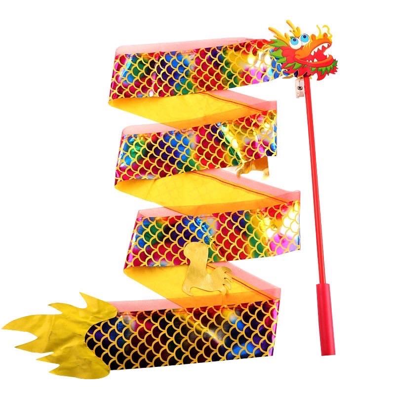 舞龍舞獅系列彩帶 *1組 金絲彩龍 舞龍舞獅彩帶 彩帶 舞龍舞獅 金龍 彩帶道具-細節圖3