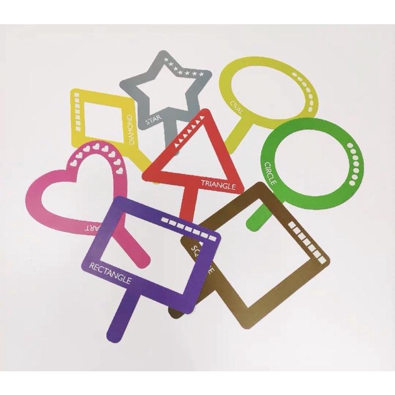 形狀認知卡課堂教具 8個形狀舉牌  Shapes英语主题教學教具-細節圖3