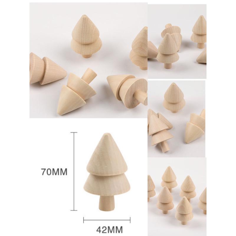 小樹材料包 木製小樹材料 樹林材料包 建構區 木製樹葉材料包 木製聖誕樹彩繪材料包 森林素材 聖誕樹彩繪-細節圖2