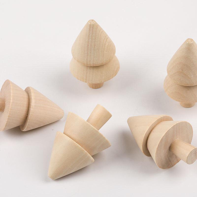 小樹材料包 木製小樹材料 樹林材料包 建構區 木製樹葉材料包 木製聖誕樹彩繪材料包 森林素材 聖誕樹彩繪-細節圖5