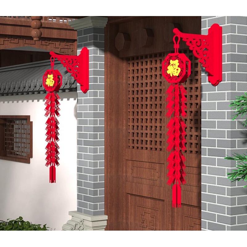 過年掛飾 春節店面裝飾品  喜氣洋洋掛飾 鞭炮系列裝飾-細節圖3