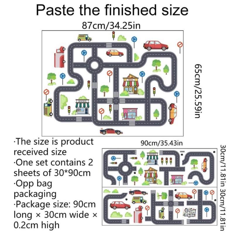 道路貼紙  車車靜電貼 城市靜電 屬於自己的小城市靜電貼 車車裝飾 車車-細節圖4
