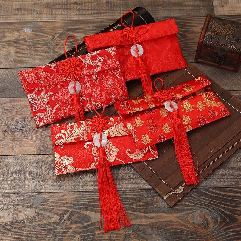 刺繍錦鍛紅包袋 精緻工藝紅包 高檔頂級刺繍紅包 紅包 福氣紅包-細節圖2