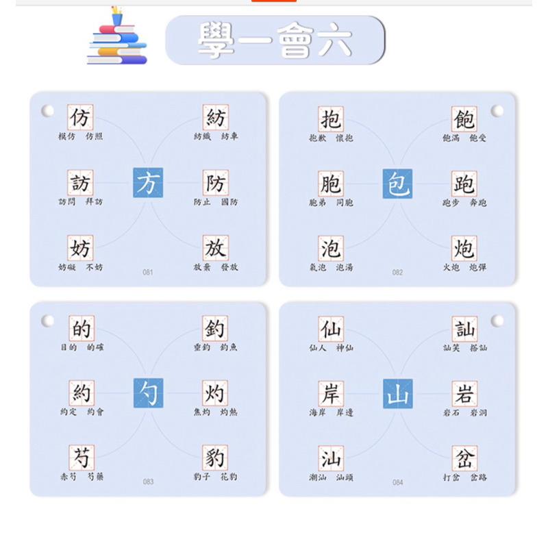 繁體卡 （袋裝）思維導圖學繁體字組詞字根偏旁部首速記識字學習卡片益智遊戲手卡 繁體部首桌遊 思維部首認知-細節圖8