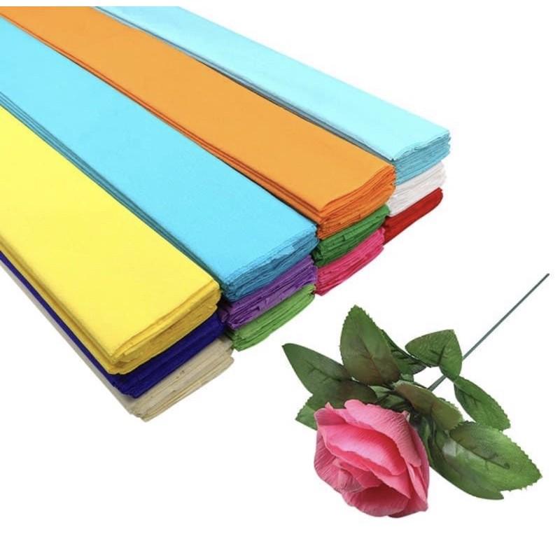 手揉紙⭐️揉紙材料包、皺紋紙、玫瑰摺紙、康乃馨摺紙-細節圖2