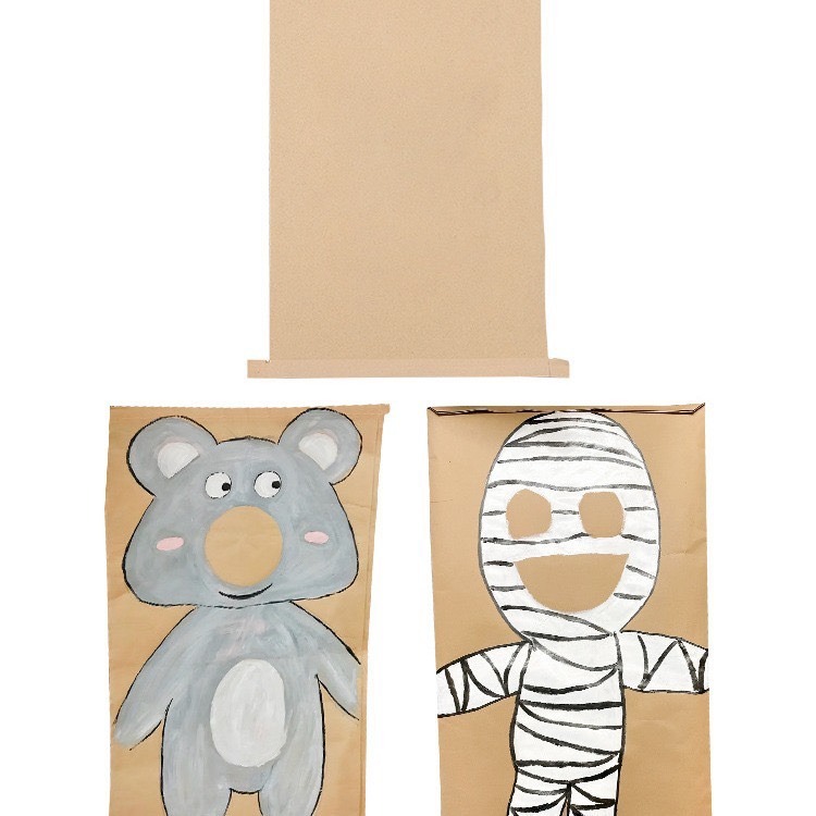 萬聖節創意塗鴉角色裝扮袋👻 親子手作著色袋 / 表演派對遊戲服裝袋-細節圖3