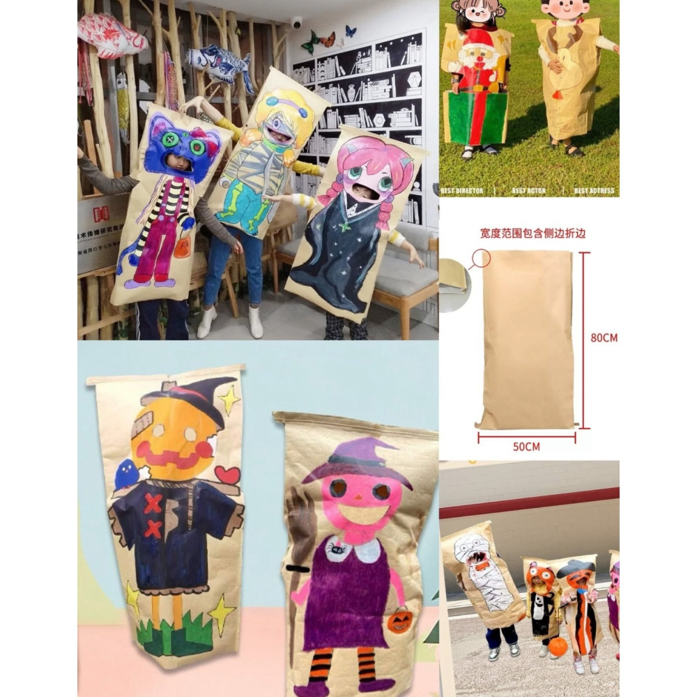 萬聖節創意塗鴉角色裝扮袋👻 親子手作著色袋 / 表演派對遊戲服裝袋-細節圖5