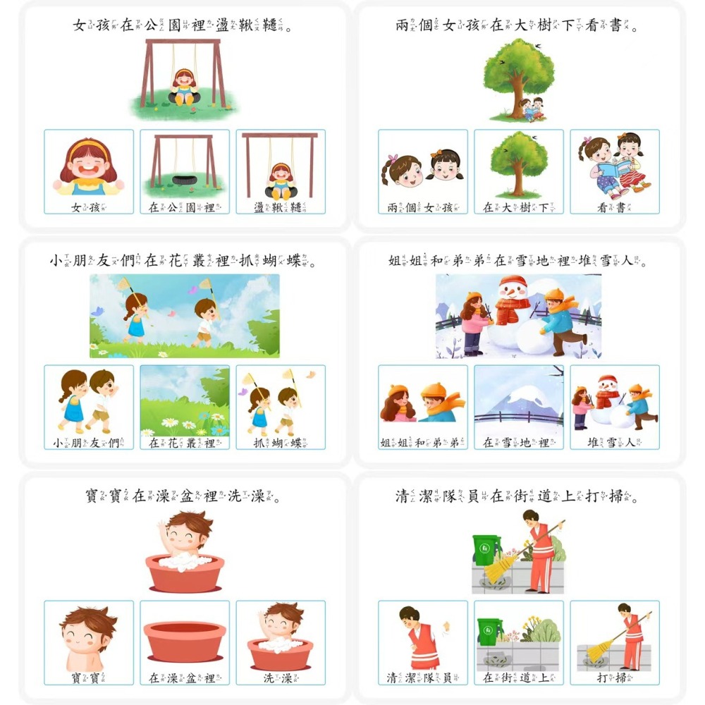 生活情境圖卡、兒童語言訓練、親子互動教材、語言表達學習、幼兒教學用品、特殊教育教具、日常生活認知-細節圖4