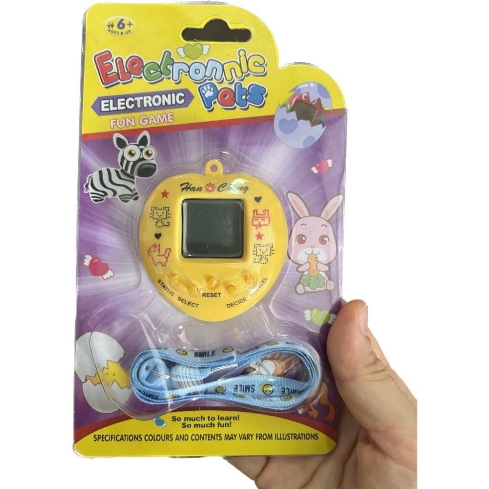 彩色心形圓形電子雞/寵物機/掌上型電玩 ~168合1種動物替換可選-細節圖3