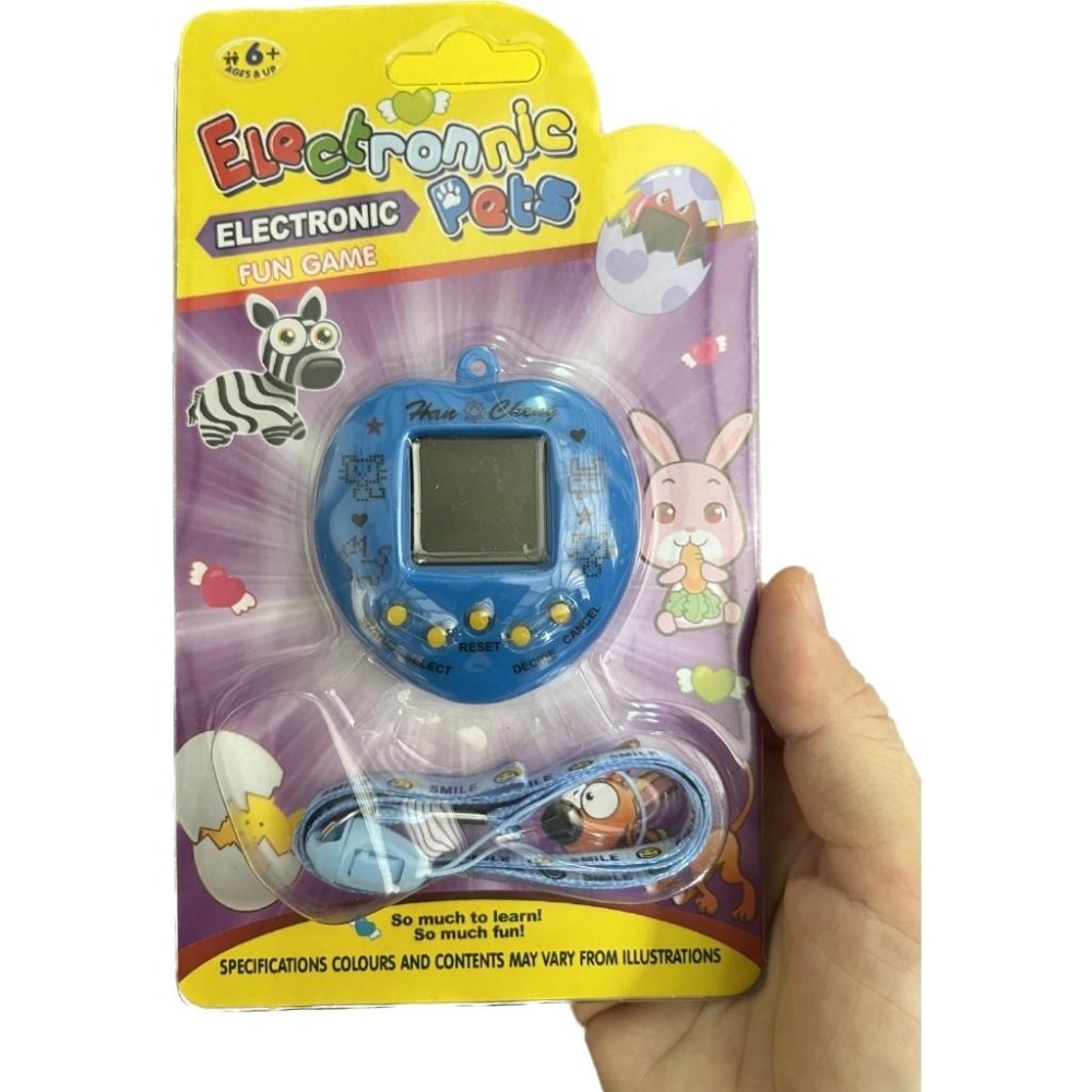 彩色心形圓形電子雞/寵物機/掌上型電玩 ~168合1種動物替換可選-細節圖4