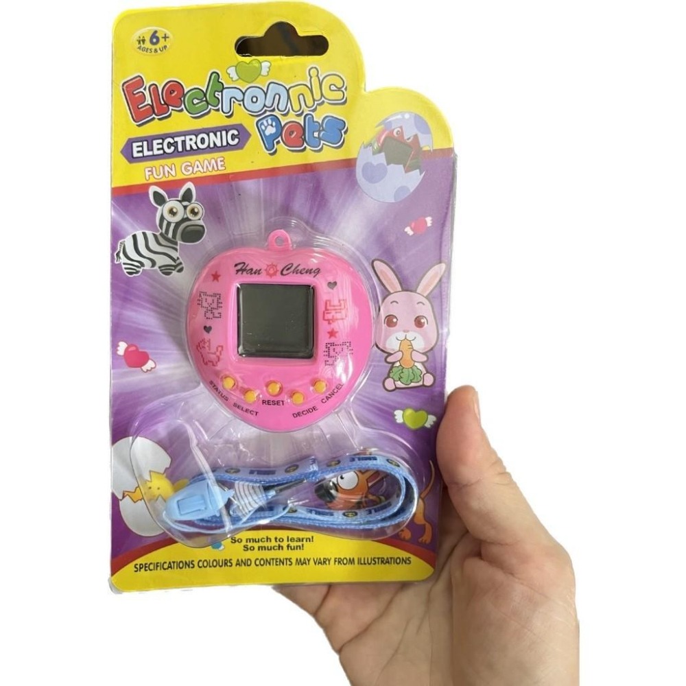 彩色心形圓形電子雞/寵物機/掌上型電玩 ~168合1種動物替換可選-細節圖5