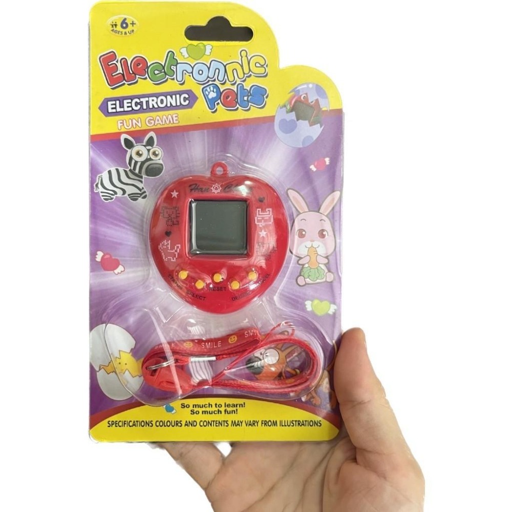 彩色心形圓形電子雞/寵物機/掌上型電玩 ~168合1種動物替換可選-細節圖6