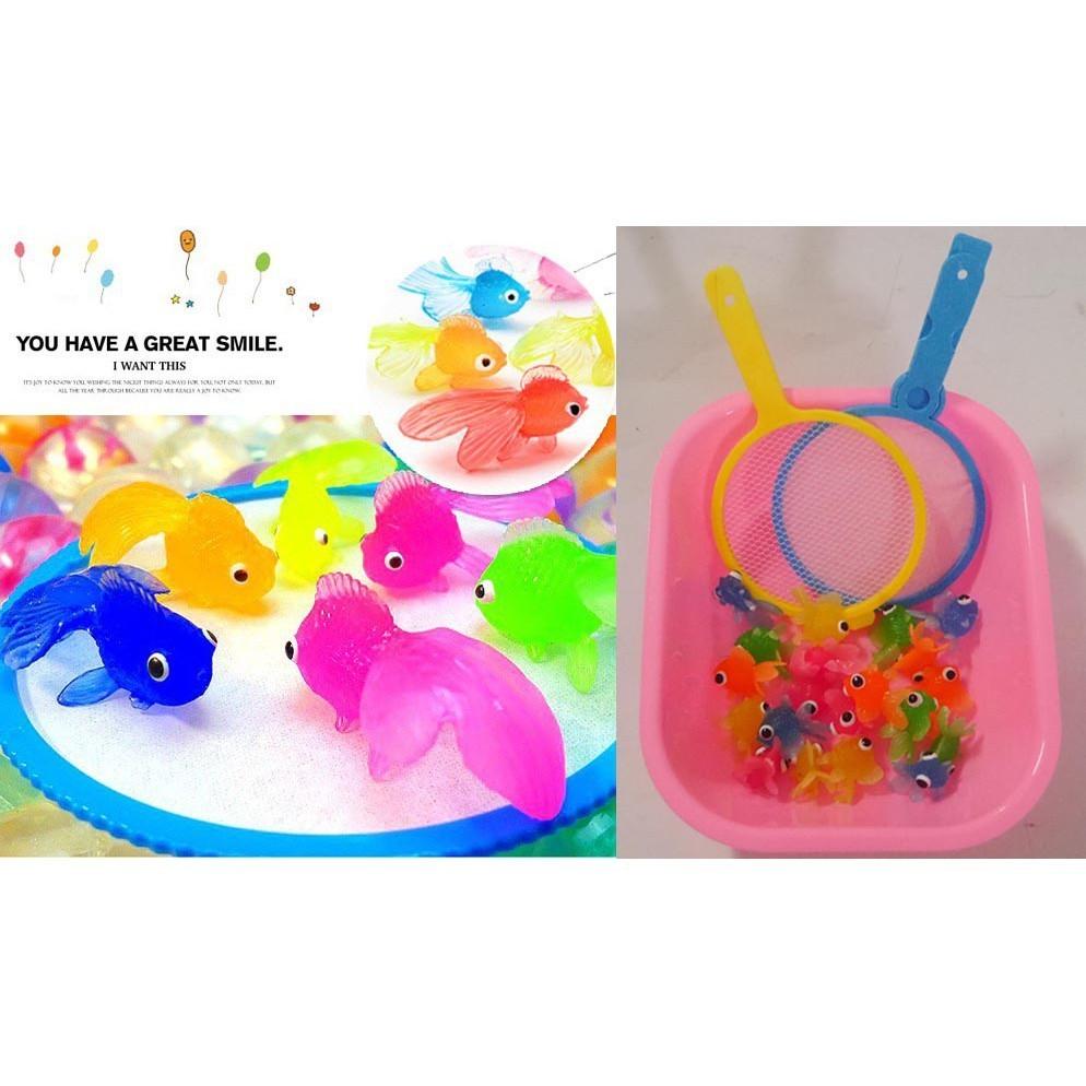DIY夜市趣味紙撈魚遊戲(內含金魚18支.澡盆.魚網*2)(ST安全玩具)-細節圖2