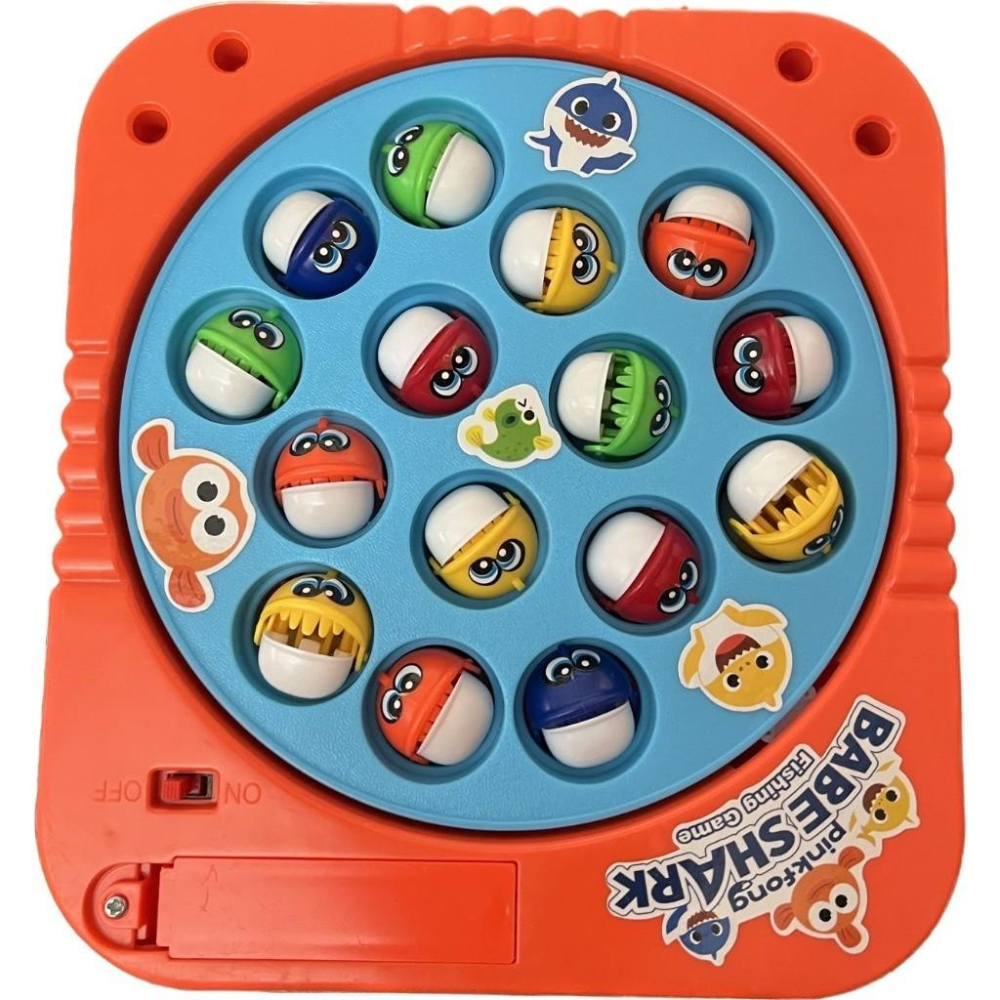 桌遊鯊魚寶寶電動轉盤勾式/磁吸式釣魚桌遊玩具-細節圖5