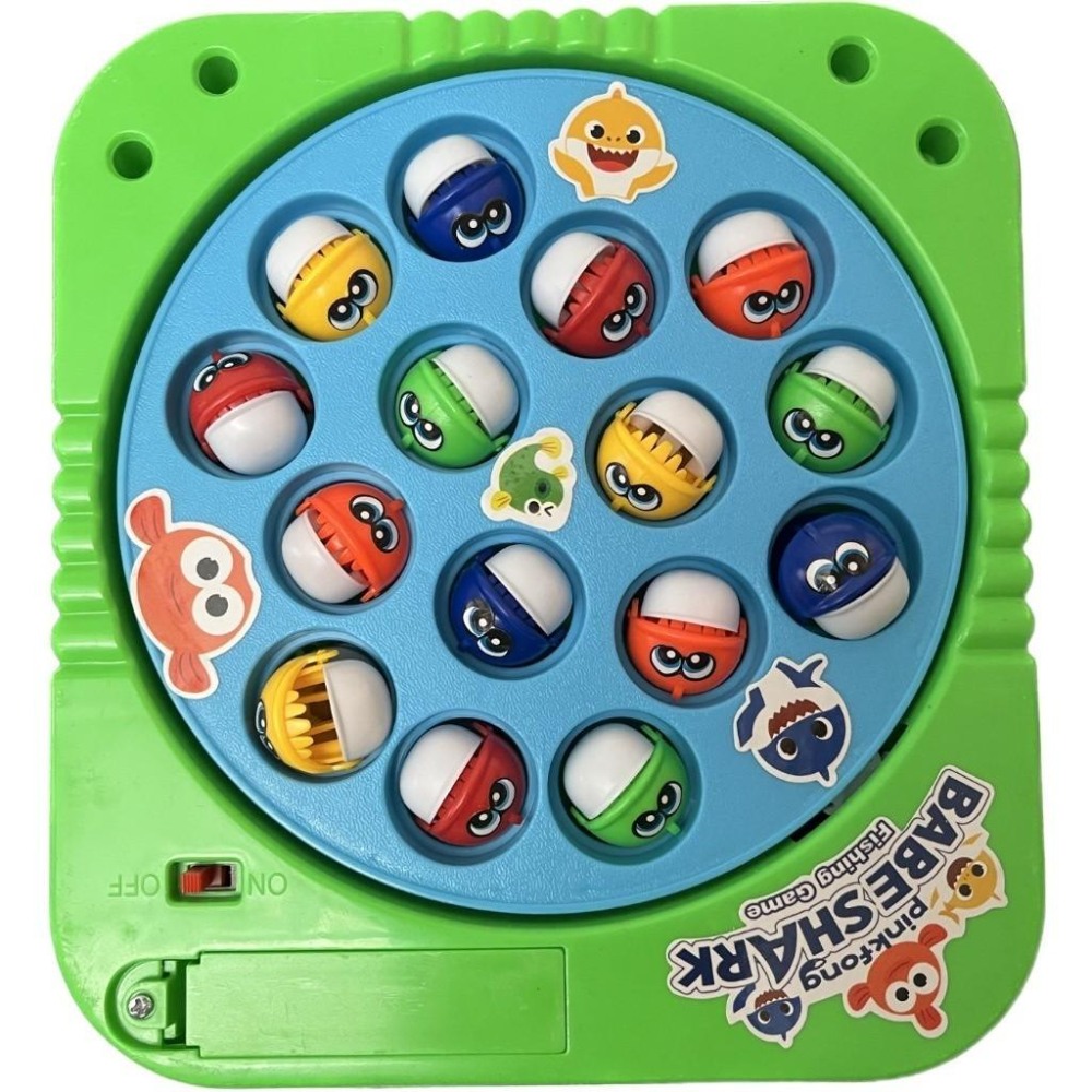 桌遊鯊魚寶寶電動轉盤勾式/磁吸式釣魚桌遊玩具-細節圖6