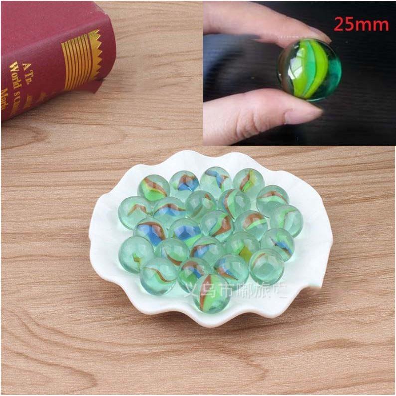 懷舊童玩~16mm玻璃三花球.玻璃珠.貓眼彈珠.白奶花彈珠 ~80入裝-細節圖3