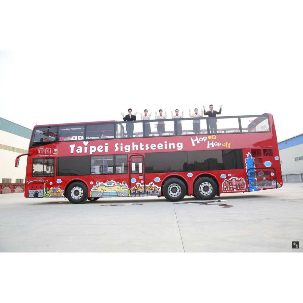 台北市雙層觀光巴士合金迴力車/公車/客運/101大樓 (ST安全玩具)-細節圖7