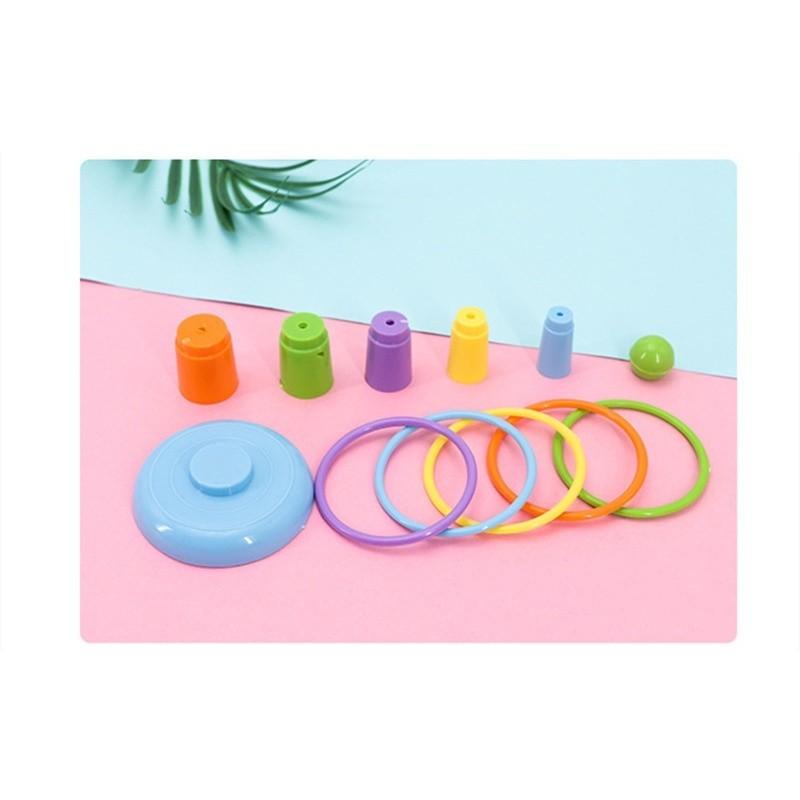 DIY組裝迷你夜市套圈圈桌遊童玩-細節圖2