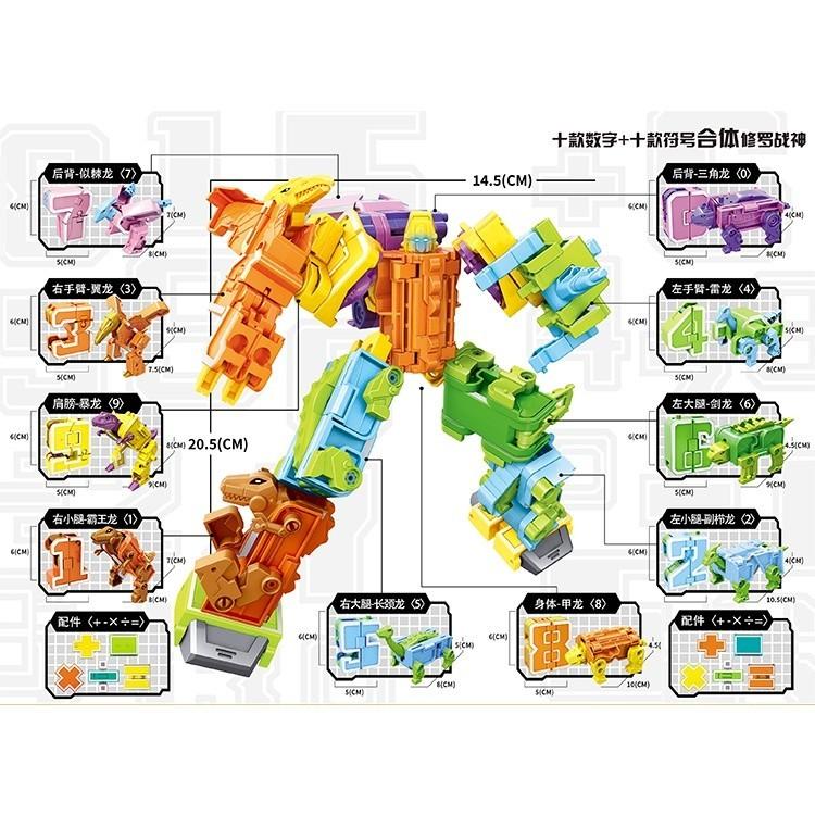 星變戰神~0~9數字恐龍合體變形機器人-細節圖4