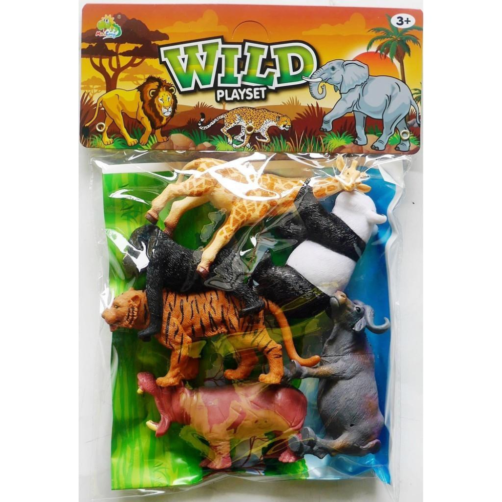 ☆玩具先生☆5吋袋裝農場動物乳牛.綿羊.山羊.豬.馬.狼狗 家畜動物 (ST安全玩具)-細節圖2