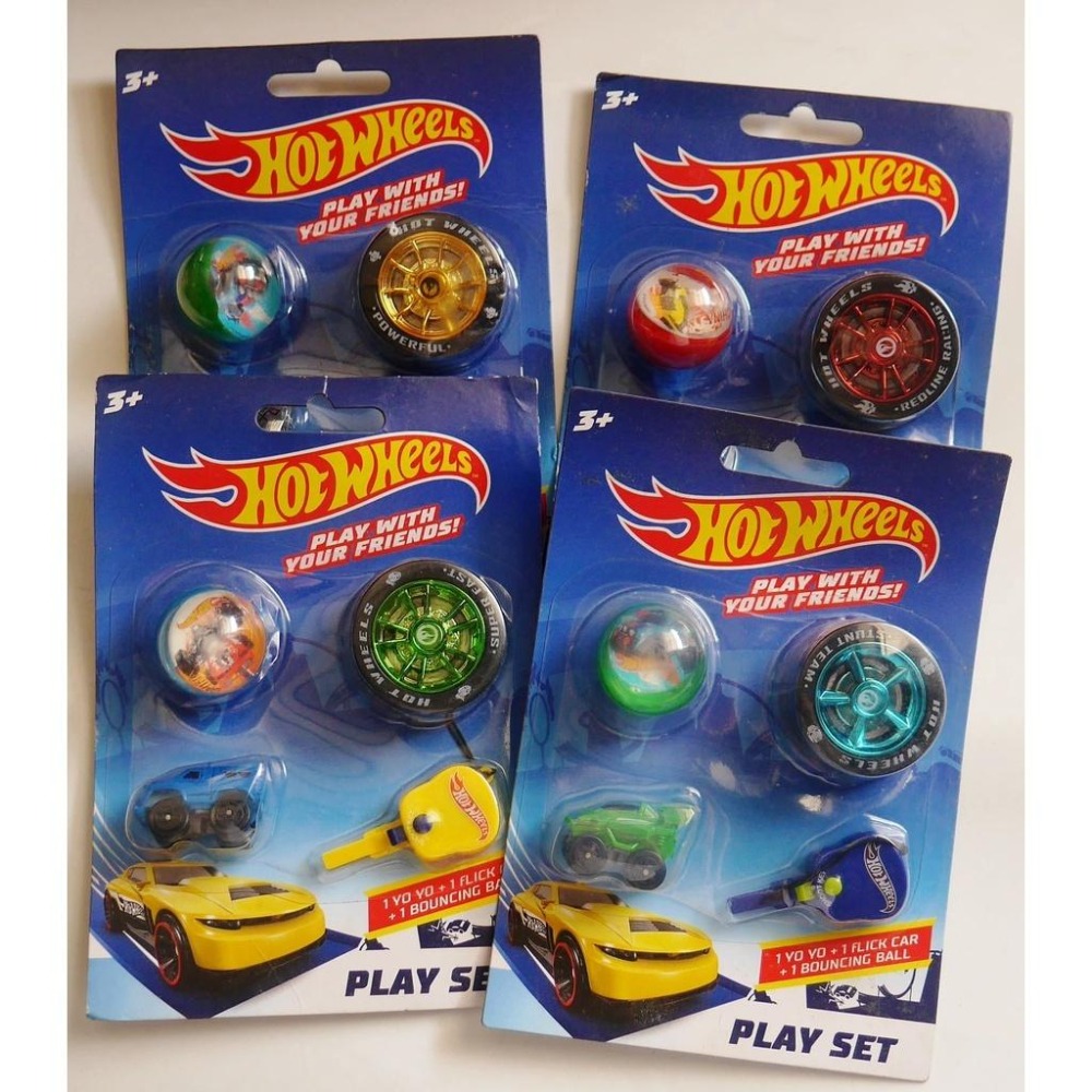 正版HOTWHEELS/風火輪迷你遊戲組 /溜溜球/彈力球./彈力車 (ST安全玩具)-細節圖4