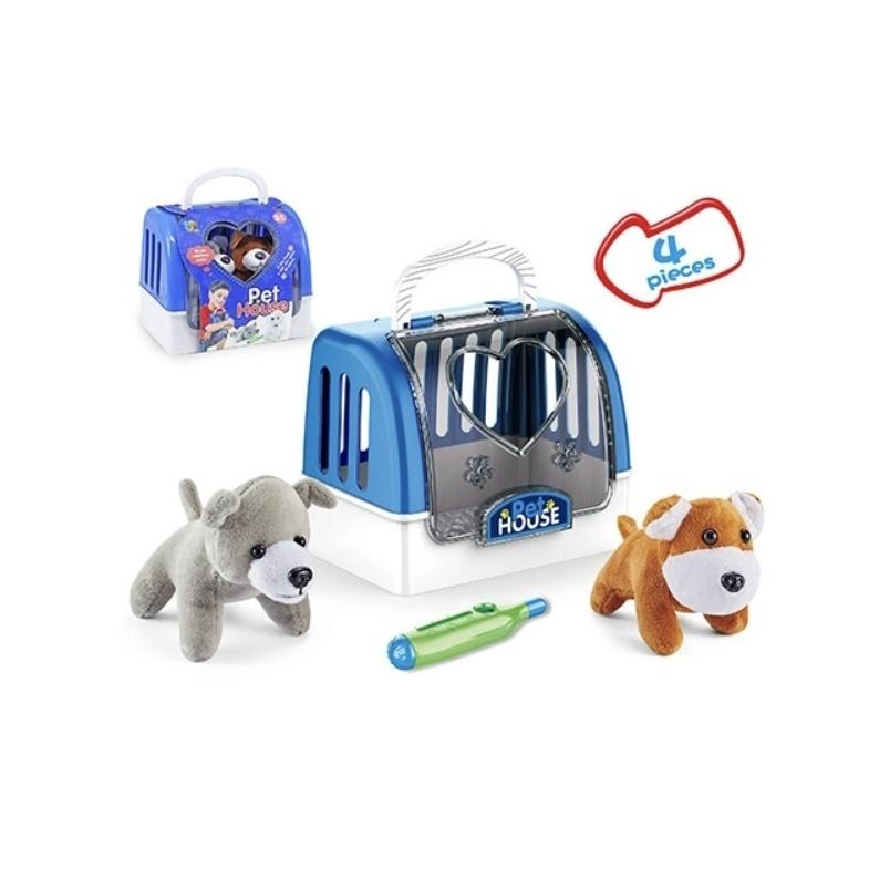 泰迪狗.馬爾濟斯 外出手提竉物狗狗旅館 狗狗玩偶 原價399 出清價149-細節圖5