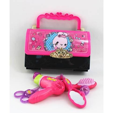 ☆玩具先生☆挪拉馬修精美口紅.吹風機.香水.梳子.公主手提化妝包 原價399 出清價119-細節圖6