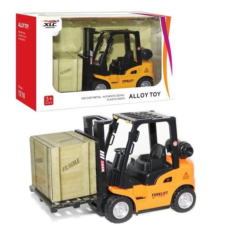 ☆玩具先生☆仿真合金迴力堆高機 /工程車/迴力車/倉庫堆高機  ST安全玩具-細節圖3