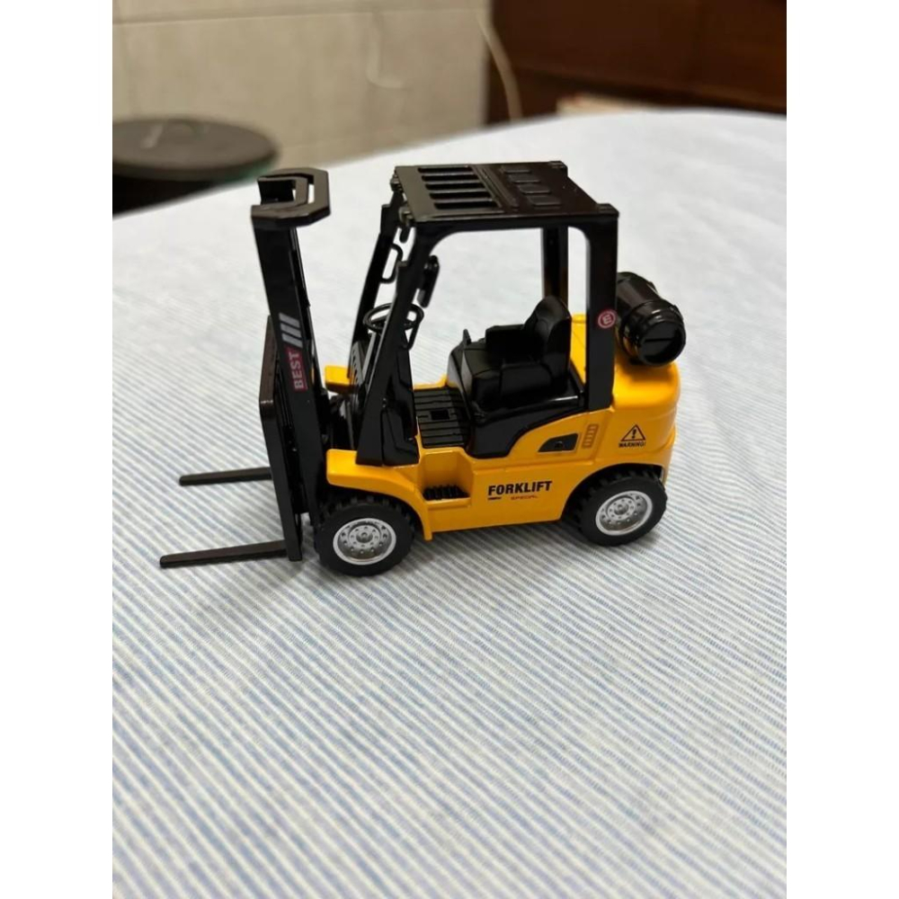 ☆玩具先生☆仿真合金迴力堆高機 /工程車/迴力車/倉庫堆高機  ST安全玩具-細節圖6