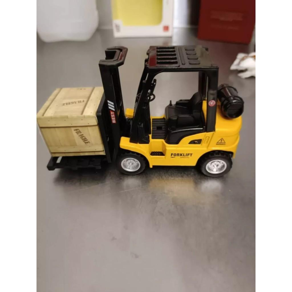 ☆玩具先生☆仿真合金迴力堆高機 /工程車/迴力車/倉庫堆高機  ST安全玩具-細節圖7