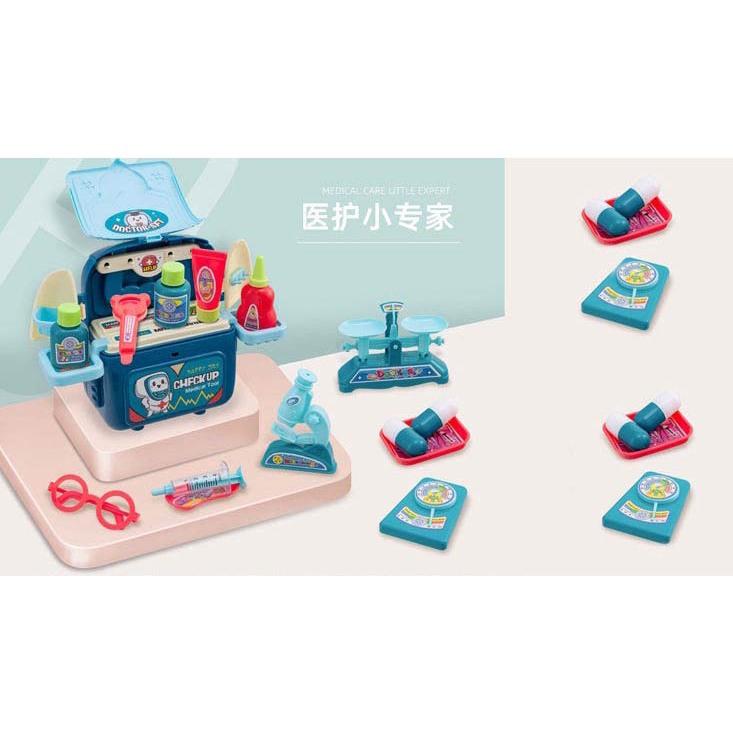 醫生.護士醫護小專家行李箱拖車組.娃娃醫療隊醫生行李箱.醫具組-細節圖2