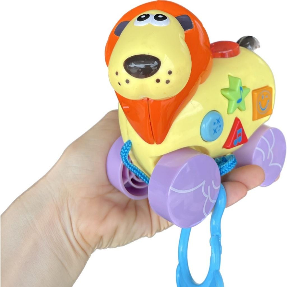 幼兒玩具~聲光拉線音樂唱歌獅子/河馬-細節圖3