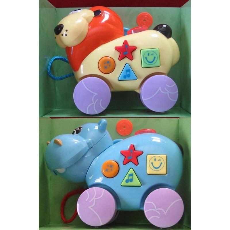 幼兒玩具~聲光拉線音樂唱歌獅子/河馬-細節圖5