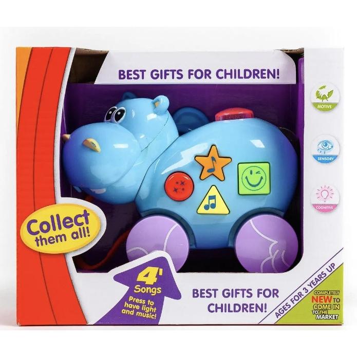 幼兒玩具~聲光拉線音樂唱歌獅子/河馬-細節圖7