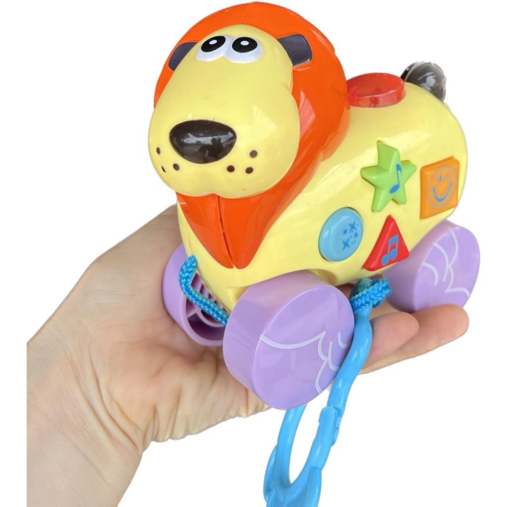 幼兒玩具~聲光拉線音樂唱歌獅子/河馬-細節圖9