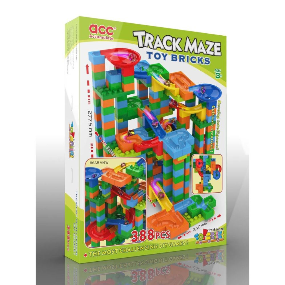 益智百變滑道積木388pc-細節圖3