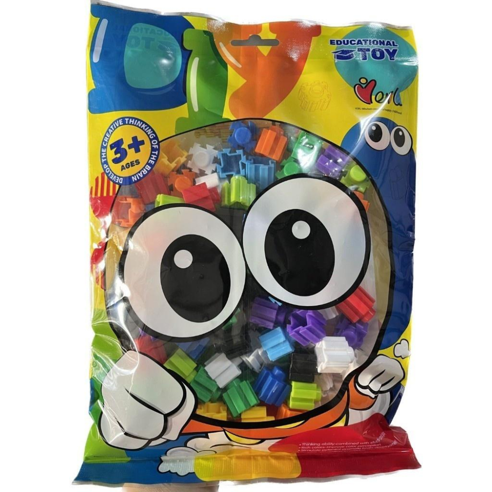 高品質百變六角圓柱圓筒15色彩色大顆粒/積木益智遊戲-細節圖7