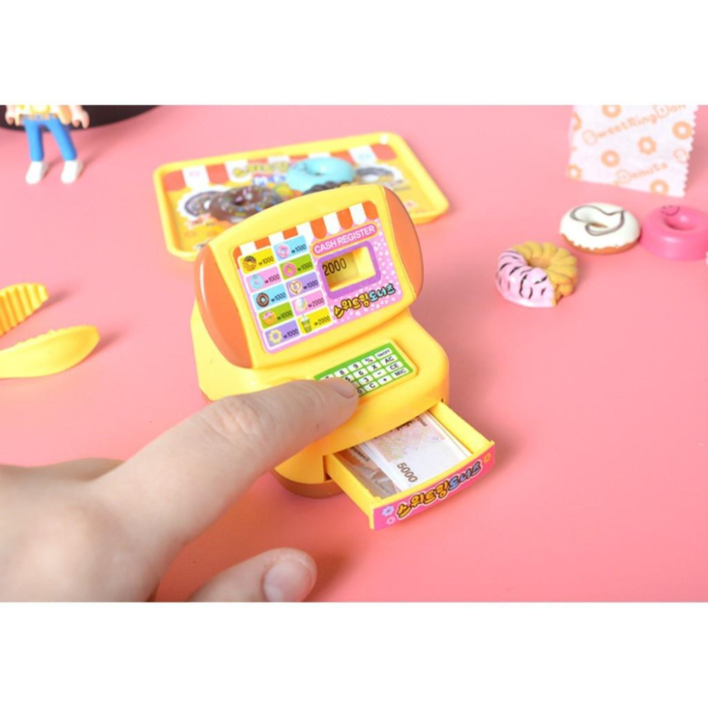 仿真甜甜圈 收銀機切切樂/家家酒玩具/益智/桌遊 (ST安全玩具)-細節圖3
