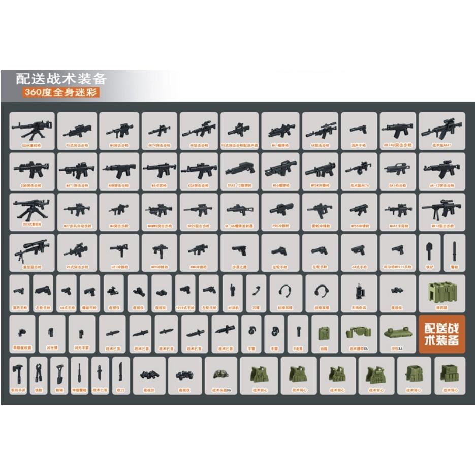 托比獅~ FBI聯邦調查局SWAT軍事人偶積木-細節圖4