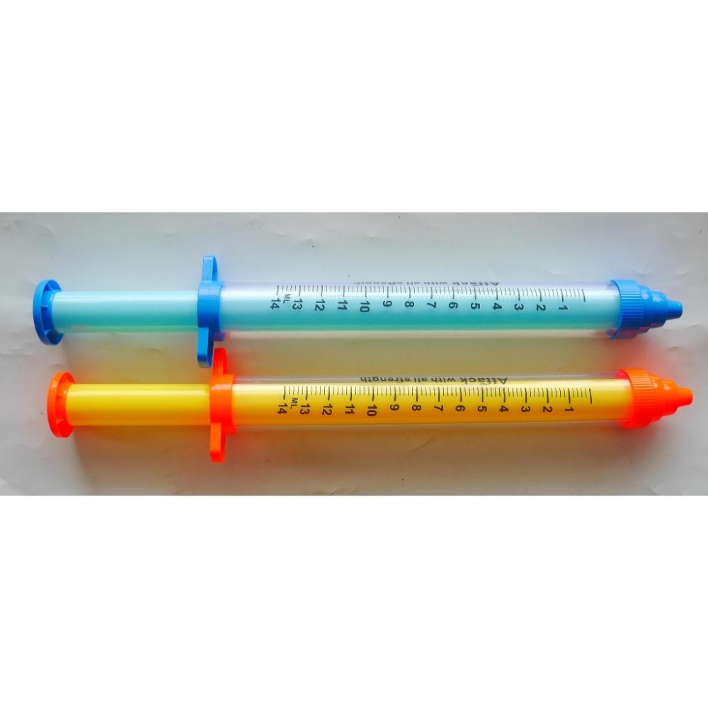 55cm四孔洞拉抽式游泳池針筒噴水水槍-細節圖3