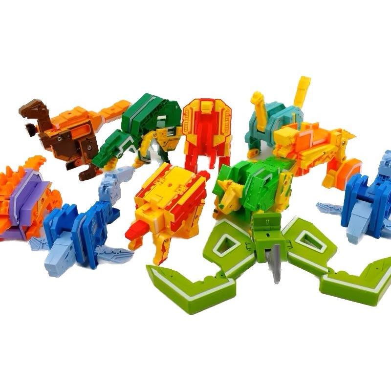 ☆玩具先生☆加大版數字恐龍 恐龍數字玩具 恐龍玩具 合體機器人 數字變身恐龍玩具 恐龍組裝合體機器人 鼎豐玩具-細節圖2