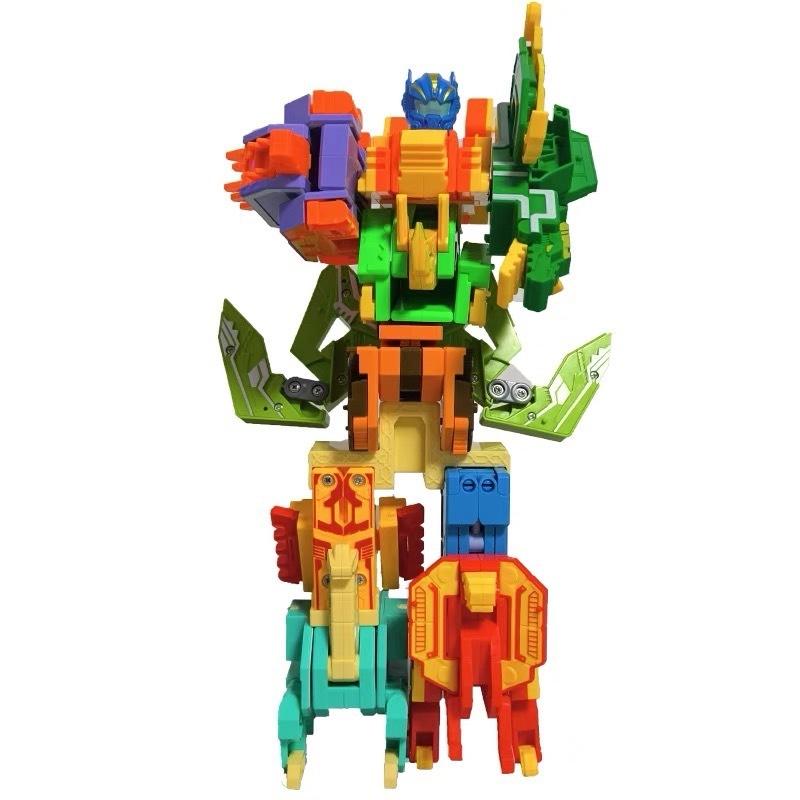 ☆玩具先生☆加大版數字恐龍 恐龍數字玩具 恐龍玩具 合體機器人 數字變身恐龍玩具 恐龍組裝合體機器人 鼎豐玩具-細節圖6