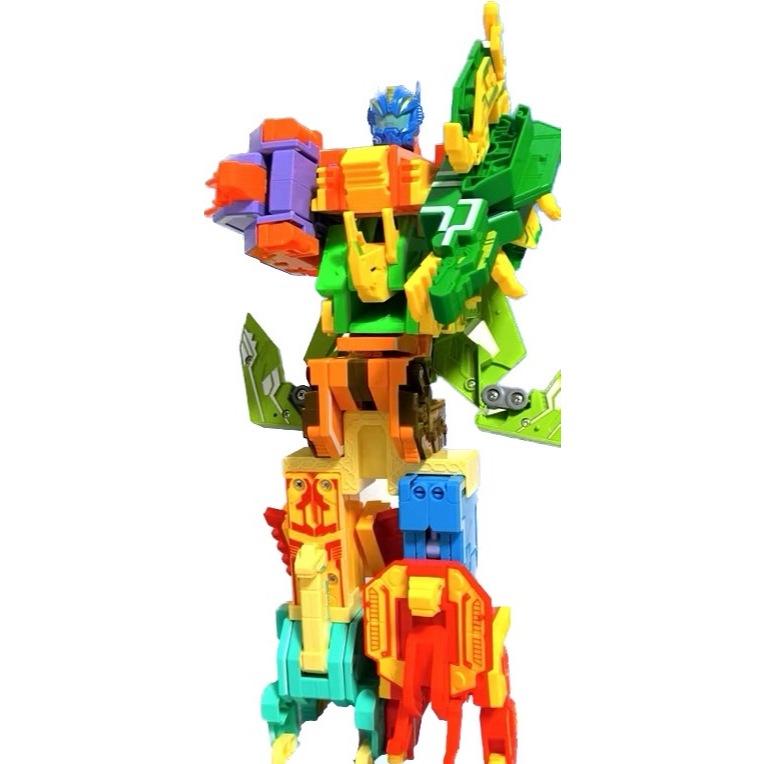☆玩具先生☆加大版數字恐龍 恐龍數字玩具 恐龍玩具 合體機器人 數字變身恐龍玩具 恐龍組裝合體機器人 鼎豐玩具-細節圖7